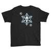 skull snowflakes alternative christmas jumper Youth Tee