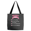 welder's wife Tote Bags