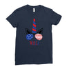 4th of July Ladies Fitted T-Shirt
