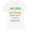 July Girls Ladies Fitted T-Shirt