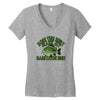 bass look big Women's V-Neck T-Shirt