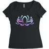 hologram lotus Women's Triblend Scoop T-shirt