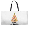 pizza lover's food pyramid Weekender Totes