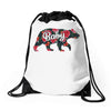 Floral Baby Bear Drawstring Bags