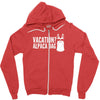 vacation alpaca bag animal Zipper Hoodie