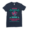 Thyroid Cancer Warrior Ladies Fitted T-Shirt