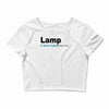 lamp   brick tamland likes this facebook thumbs up mens white t shirt Crop Top