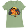 puss in boot Ladies Fitted T-Shirt