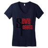 save ferrıs Women's V-Neck T-Shirt
