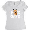 fox off Women's Triblend Scoop T-shirt