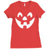 jack o lantern halloween Ladies Fitted T-Shirt