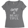 cute beautiful Women's Triblend Scoop T-shirt