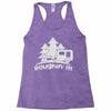roughin' it roughing trailer camping camp Racerback Tank