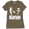 blues brothers inspired on a mission from god funny Ladies Fitted T-Shirt