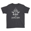 The best teachers are born in January Youth Tee
