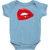 lips red kiss passion girl Baby Onesie