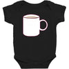 glass and coffee Baby Bodysuit