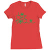 thc pot leaf molecule Ladies Fitted T-Shirt