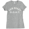 tom brady g.o.a.t. Ladies Fitted T-Shirt