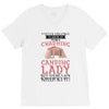 camping lady V-Neck Tee