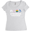 Stronger Together Women's Triblend Scoop T-shirt
