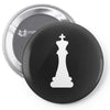 Chess King and Pawn Pin-back button