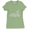 magic wand rhinestone Ladies Fitted T-Shirt