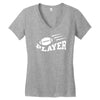 player football Women's V-Neck T-Shirt