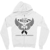 my hero is now my angel stomach cancer awreness Zipper Hoodie