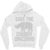 save the chubby unicorns (2) Zipper Hoodie