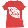 go outside Ladies Fitted T-Shirt
