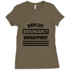 redundancy Ladies Fitted T-Shirt
