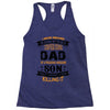 Super Cool Dad Of A Freaking Awesome Son Racerback Tank