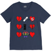 ls lesbian full heart V-Neck Tee