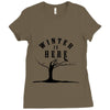 Winter (a215) Ladies Fitted T-Shirt