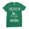 i believe in unicorns 2 Ladies Fitted T-Shirt