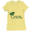 life life on the veg Ladies Fitted T-Shirt