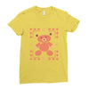 ugly sweater bear Ladies Fitted T-Shirt