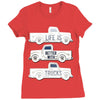 pickup truck Ladies Fitted T-Shirt