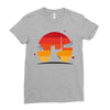 Samurai Sunset Ladies Fitted T-Shirt