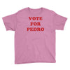vote for pedro film retro napoleon classic sticker transfer iron on Youth Tee