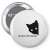 black cats rule Pin-back button