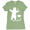 bear grills bbq funny Ladies Fitted T-Shirt