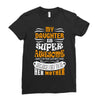 My Daughter Is Super Awesome Her Mother Ladies Fitted T-Shirt