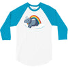 real unicorns have curves 3/4 Sleeve Shirt