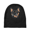 blue and tan frenchie Baby Beanies