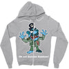 zombie saddam Zipper Hoodie