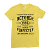 legends were born in october genuıne 1996 qualıty one kind of aged l Ladies Fitted T-Shirt