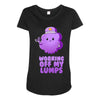 working off my lumps Maternity Scoop Neck T-shirt