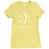 schrodinger's emoticon Ladies Fitted T-Shirt